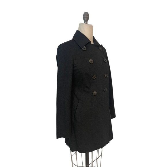 CAbi #648 Ponte Casablanca Trench Coat Button Down Charcoal Gray  Small - Picture 3 of 5